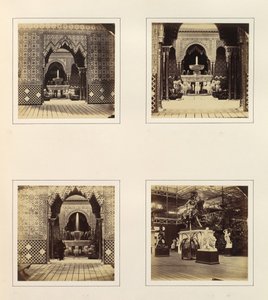[Alhambra i Dwór Lwów, Widok w południowym transepcie], ca. 1859. autorstwa Philip Henry Delamotte.
