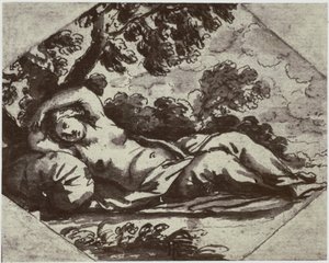Bischop [Jan de Bisschop], Śpiąca królewna autorstwa Philip Henry Delamotte