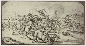 Burgund, bitwa autorstwa Philip Henry Delamotte