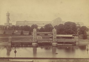 Postęp Kryształowego Pałacu w Sydenham, 1854.