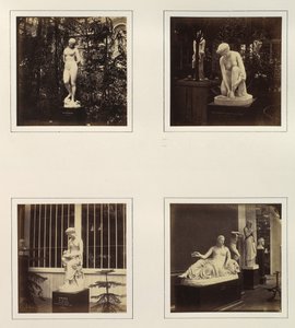 [Rzeźby Andromedy, Toaleta Atalanty, Corinny i Najady], ok. 201 1859. autorstwa Philip Henry Delamotte.