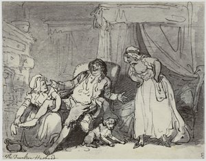 Thomas Rowlandson, Pijany mąż autorstwa Philip Henry Delamotte