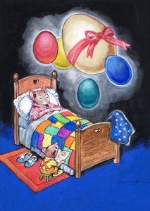 Mysz miejska i mysz wiejska (gwasz na papierze) autorstwa Philip Mendoza