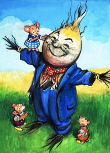 Mysz miejska i mysz wiejska (gwasz na papierze) autorstwa Philip Mendoza