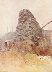 Pozostałości muru rzymskiego, Newgate, 1903 autorstwa Philip Norman