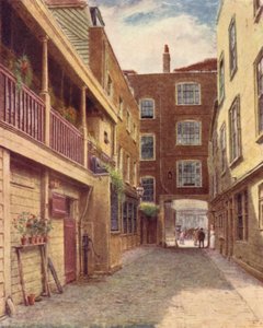 Yard of Old Bell Inn, Holborn, od północy, 1897 r. autorstwa Philip Norman
