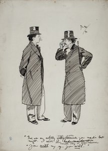 Oscar Wilde i Whistler autorstwa Philip William May