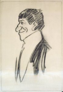 Autoportret (węgiel na papierze) autorstwa Philip William May