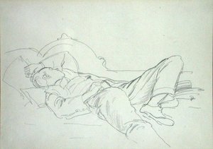Drzemka (ołówek na papierze) autorstwa Philip Wilson Steer
