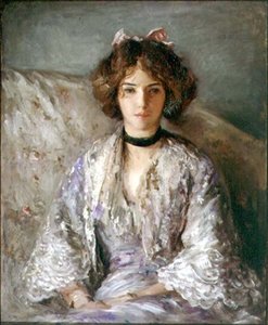 Portret panny Ethel Warwick (olej na płótnie)