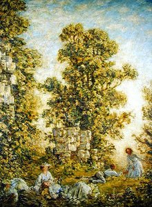 Piknik, Mały Dziekan (olej na płótnie) autorstwa Philip Wilson Steer