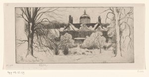 Huis ten Bosch na śniegu La Maison du Bois, La Haye (tytuł oryginalny)