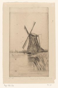 Wiatrak w krajobrazie Mon Moulin (tytuł oryginalny) autorstwa Philip Zilcken (signed by artist)