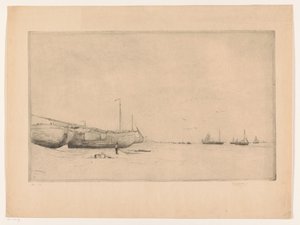Plaża Scheveningen autorstwa Philip Zilcken (signed by artist)