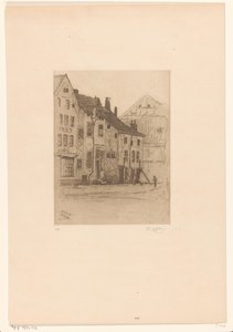 Stare domy na Place Verte w Verviers Vieilles maisons, Place Verte (Verviers) (tytuł oryginalny) autorstwa Philip Zilcken
