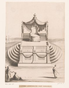 Miedziany tron ​​Salomona Miedziane krzesła Salomona (tytuł na obiekcie) autorstwa Philip van Gunst