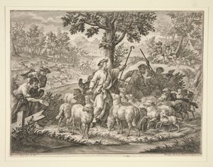 Chrystus jako Pasterz autorstwa Philipp Andreas Kilian