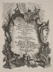 Chalkograficzne obrazy historii Starego i Nowego Testamentu autorstwa Philipp Andreas Kilian after Various Artists, Johann Michael Wagner