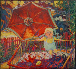 Eric w kojcu (parasol) autorstwa Philipp Bauknecht