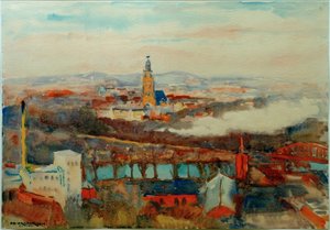 Widok na Poczdam i kościół garnizonowy