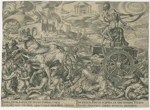 Triumf śmierci, c. 1565. autorstwa Philipp Galle