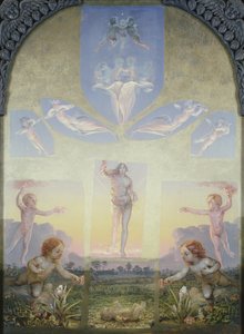 Studium do drugiej wersji „Poranku” autorstwa Philipp Otto Runge