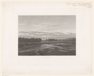 Widok na Łabę Abend an der Elbe autorstwa Philipp Veith