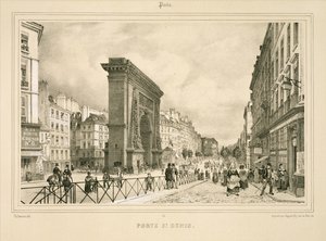 Porte St Denis autorstwa Philippe (after) Benoist