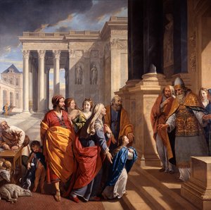Ofiarowanie Najświętszej Maryi Panny, 1639-1640. autorstwa Philippe de Champaigne