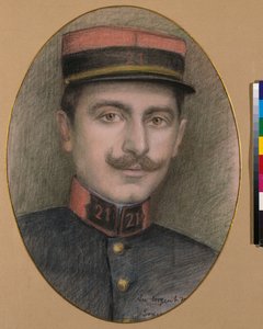Sierżant 21 pułku piechoty (pastel na papierze) autorstwa Philippe Galard