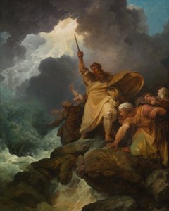 Zniszczenie armii faraona autorstwa Philippe Jacques de Loutherbourg II