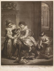 Troje dzieci Rubensa autorstwa Philippe Joseph Tassaert