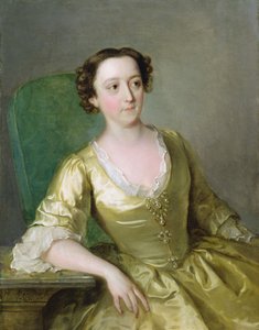 Panna Adams, ok. 1741 (olej na płótnie) autorstwa Philippe Mercier