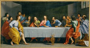 La Cene, powiedzmy La petite Cene - Ostatnia Wieczerza ... autorstwa Philippe de Champaigne