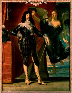 Ludwik XIII - portret jego koronacji przez Victory autorstwa Philippe de Champaigne