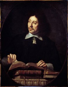 Portret mężczyzny. Obraz Philippe de Champaigne (1602-1674) w. Płomień. autorstwa Philippe de Champaigne