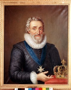 Portret Henryka IV (1553-1610), króla Francji. Obraz Philippe de Champaigne. Muzeum Narodowe w Sztokholmie autorstwa Philippe de Champaigne