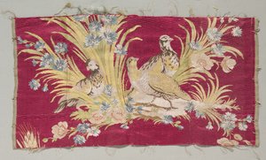 Fragment jedwabiu, przed 1779 r. autorstwa Philippe de Lasalle