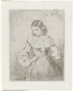 Portret młodej kobiety autorstwa Philippus Anthonius Alexander Kanne