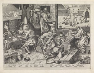 Alchemik autorstwa Philips Galle