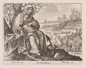 Hyems, od Four Seasons autorstwa Philips Galle