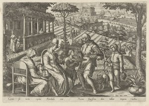 Jacht op de grasmus Jachttaferelen (tytuł serii) W którym każdy rodzaj polowania, ptactwa i wędkarstwa (tytuł serii) autorstwa Philips Galle