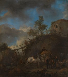 Kowal podkuwa konia autorstwa Philips Wouwerman