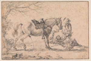 Sikający koń autorstwa Philips Wouwerman