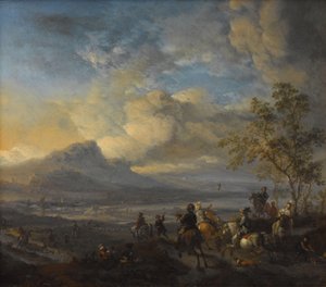 Polowanie na sokoła autorstwa Philips Wouwerman