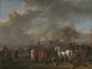 Zwycięstwo chłopów autorstwa Philips Wouwerman
