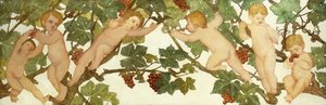 Putti bawi się w winnicy