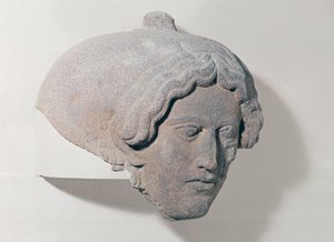 Głowa kobiety, fragment sarkofagu autorstwa Phoenician