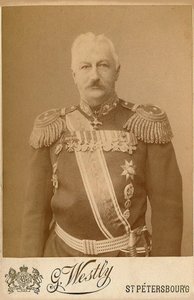 Generał Konstantin Pawłowicz Preżbiano 1840-1905. autorstwa Photo studio E. Westly and Co.