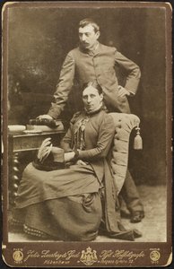 Portret Mette i Paula Gauguina, 1885. autorstwa Photo studio Julie Laurberg and Franziska
